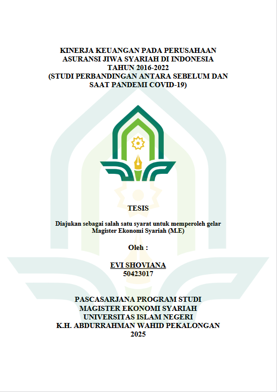 Image of Kinerja Keuangan Pada Perusahaan Asuransi Jiwa Syariah Di Indonesia Tahun 2016-2022 (Studi Perbandingan Antara Sebelum Dan Saat Pandemi Covid-19)