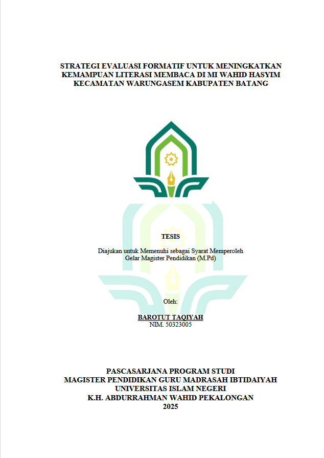 Image of Strategi Evaluasi Formatif Untuk Meningkatkan Kemampuan Literasi Membaca Di MI Wahid Hasyim Kecamatan Warungasem Kabupaten Batang