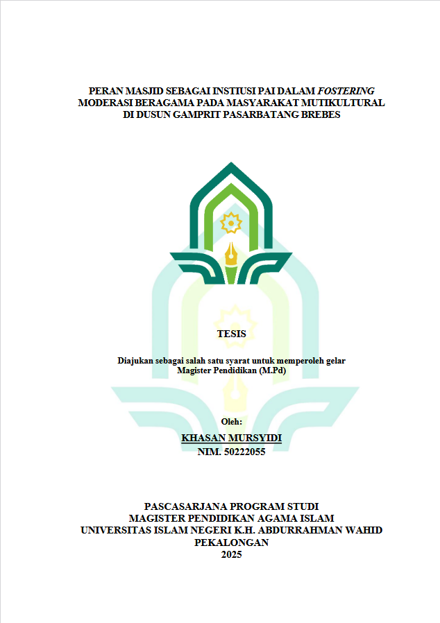 Image of Peran Masjid Sebagai Institusi PAI Dalam Fostering Moderasi Beragama Pada Masyarakat Mutikultural Di Dusun Gamprit Pasarbatang Brebes