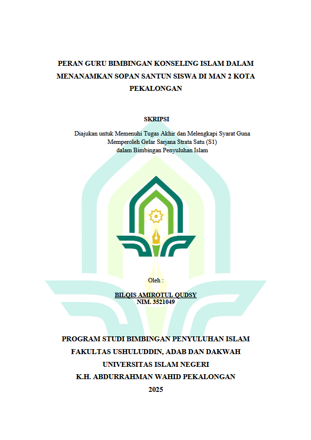 Image of Peran Guru Bimbingan Konseling Islam Dalam Menanamkan Sopan Santun Siswa Di MAN 2 Kota Pekalongan