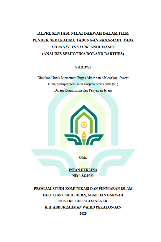 Image of Representasi Nilai Dakwah Dalam Film Pendek Sedekahmu Tabungan Akhiratmu Pada Channel Youtube Andi Mamo (Analisis Semiotika Roland Barthes)