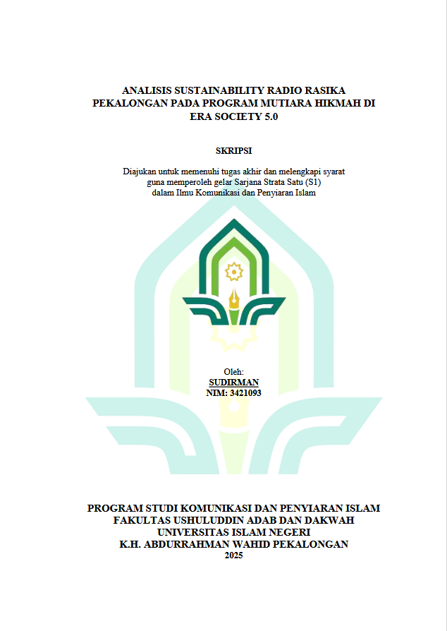 Image of Analisis Sustainability Radio Rasika Pekalongan Pada Program Mutiara Hikmah Di Era Society 5.0