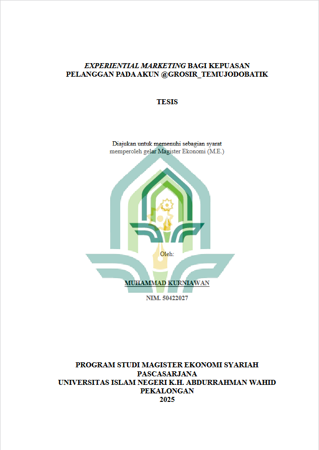 Image of ﻿Experiental Marketing Bagi Kepuasan Pelangan Pada Akun @grosir_temojodobatik