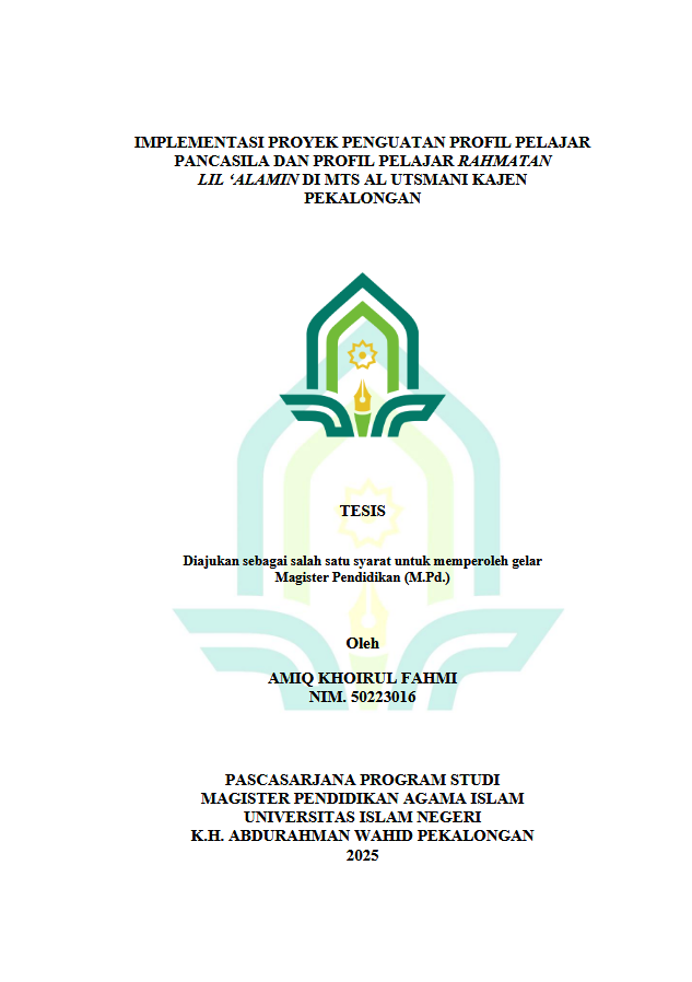 Image of Implementasi Proyek Penguatan Profil Pelajar Pancasila dan Profil Pelajar Rahmatan Lil'Alamin Di MTs Al Utsmani Kajen Pekalongan