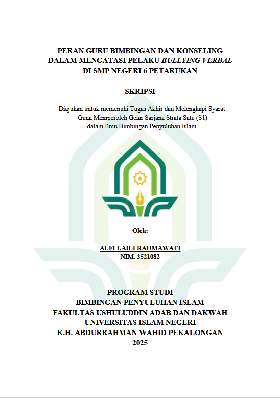 Image of Peran Guru Bimbingan Dan Konseling Dalam Mengatasi Pelaku Bullying Verbal di SMP Negeri 6 Petarukan