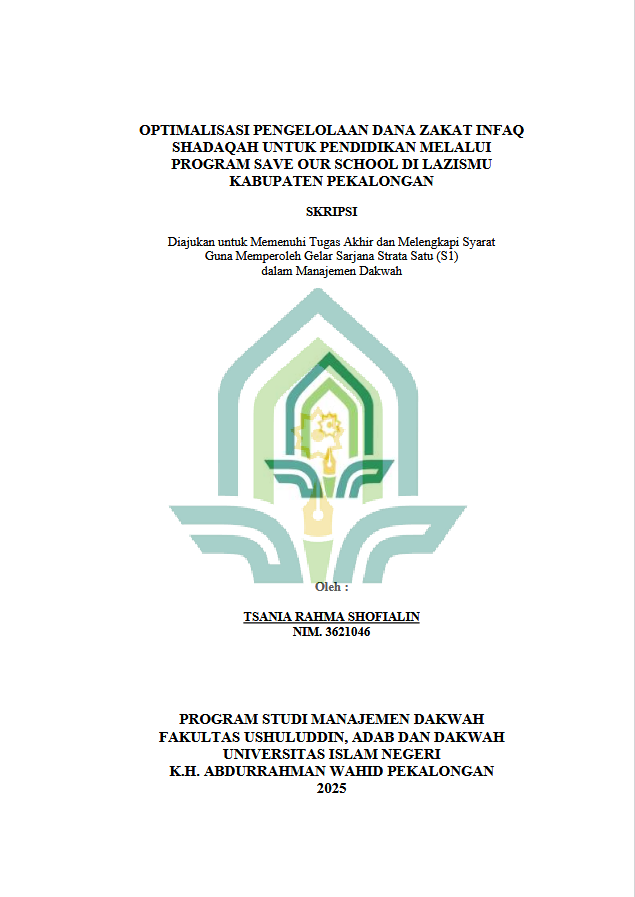 Image of Optimalisasi Pengelolaan Dana Zakat Infaq Shadaqah Untuk Pendidikan Melalui Progam Save Our School Di Lazismu Kabupaten Pekalongan
