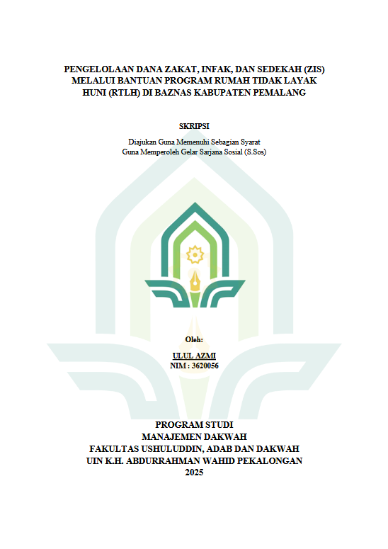 Image of Pengelolaan Dana Zakat, Infak, Dan Sedekah (ZIS) Melalui Bantuan Progam Rumah Tidak Layak Huni (TRLH) Di Baznas Kabupaten Pemalang