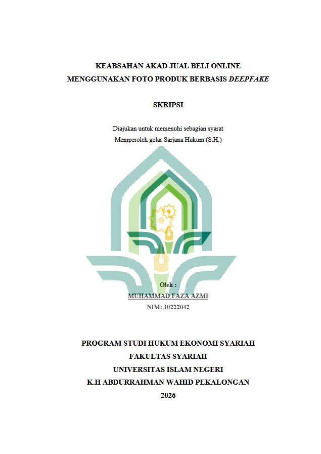Image of Keabsahan Akad Jual Beli Online Menggunakan Foto Produk Berbasis Deepfake