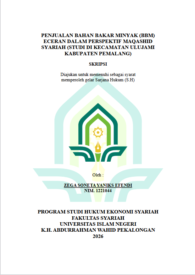 Image of Penjualan Bahan Bakar Minyak (BBM) Eceran Dalam Perspektif Maqashid Syariah (Studi Di Kecamatan Pemalang)