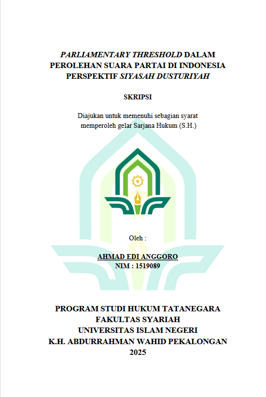 Image of Parliamentary Threshold Dalam Perolehan Suara Partai Di Indonesia Perspektif Siyasah Dusturiyah