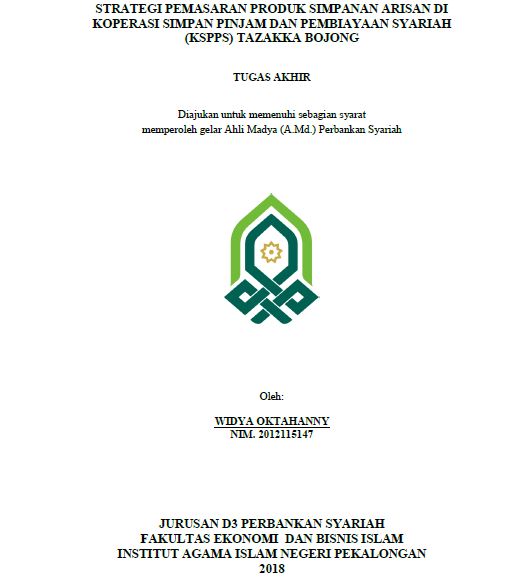 Image of Strategi Pemasaran Produk Simpanan Arisan Di Koperasi Simpan Pinjam Dan Pembiayaan Syariah (KSPPS) Tazakka Bojong