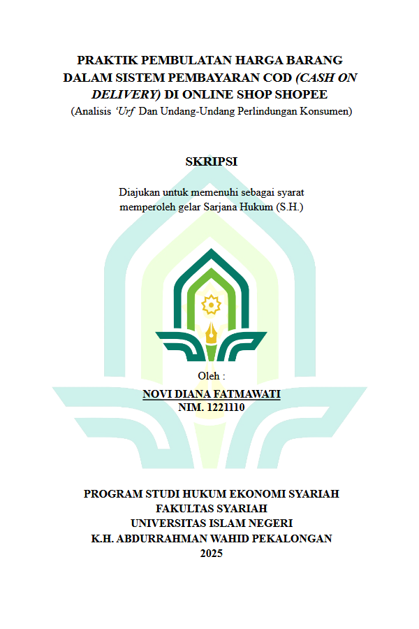 Image of Praktik Pembulatan Harga Barang Dalam Sistem Pembayaran COD (Cash On Delivery) Di Online Shop Shopee (Analisis 'Urf Dan Undang-Undang Perlindungan Konsumen)