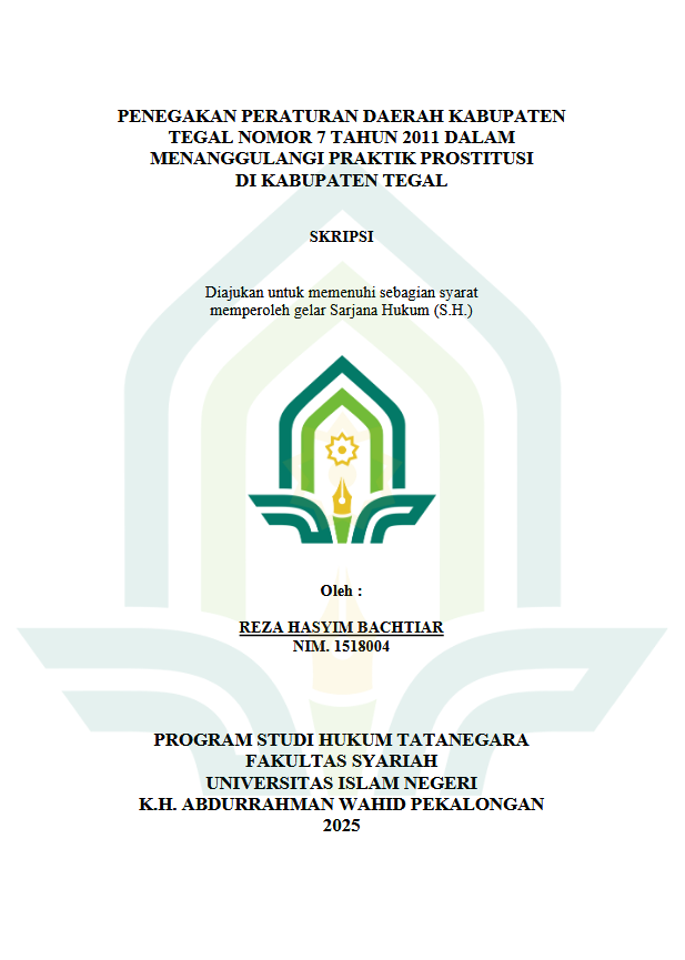 Image of Penegakan Peraturan Daerah Kabupaten Tegal Nomor 7 Tahun 2011 Dalam Menanggulangi Praktik Prostitusi Di Kabupaten Tegal