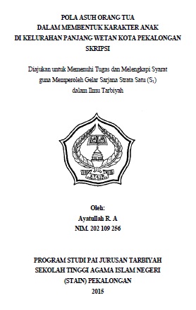 Image of Pola Asuh Orang Tua Dalam Membentuk Karakter Anak di Kelurahan Panjang Wetan Kota Pekalongan