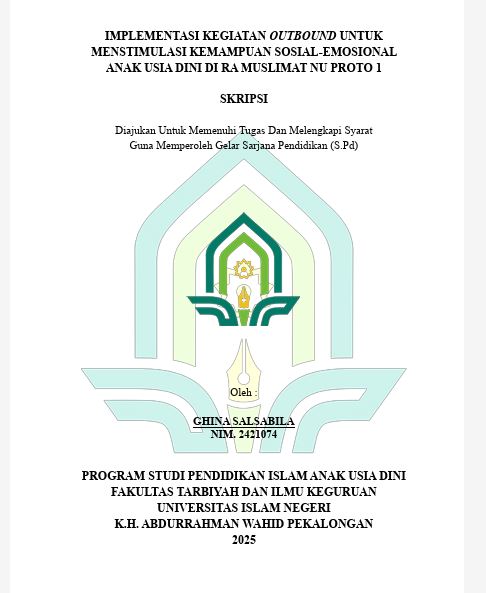 Image of Implementasi Kegiatan Outbound Untuk Menstimulasi Kemampuan Sosial-Emosional Anak Usia Dini di RA Muslimat NU Proto 1