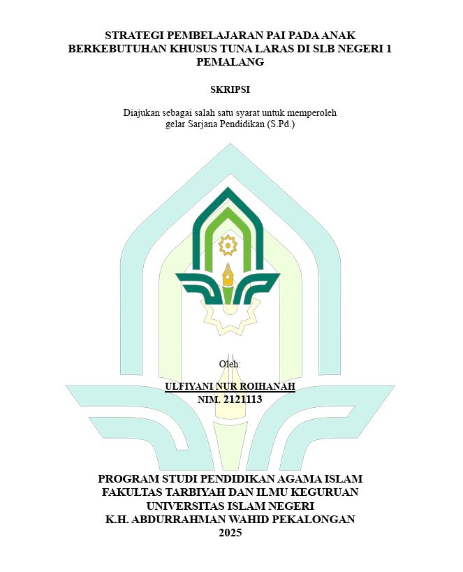 Image of Strategi Pembelajaran PAI Pada Anak Berkebutuhan Khusus Tuna Laras Di SLB Negeri 1 Pemalang