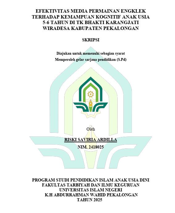 Image of Efektivitas Media Permainan Engklek Terhadap Kemampuan Kognitif Anak Usia 5-6 Tahun di TK Bhakti Karangjati Wiradesa Kabupaten Pekalongan