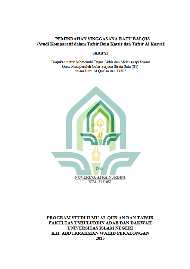 Image of Pemindahan Singgasana Ratu Balqis (Studi Komparatif dalam Tafsir Ibnu Katsir dan Tafsir Al Kasyaf)
