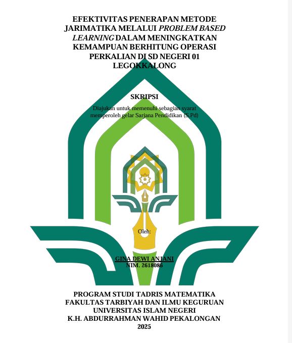 Image of Efektivitas Penerapan Metode Jarimatika Melalui Problem Based Learning Dalam Meningkatkan Kemampuan Berhitung Operasi Perkalian Di SD Negeri 01 Legokkalong