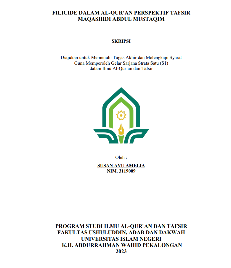 Image of Filicide dalam Al Qur'an Perspektif Tafsir Maqashidi Abdul Mustaqim