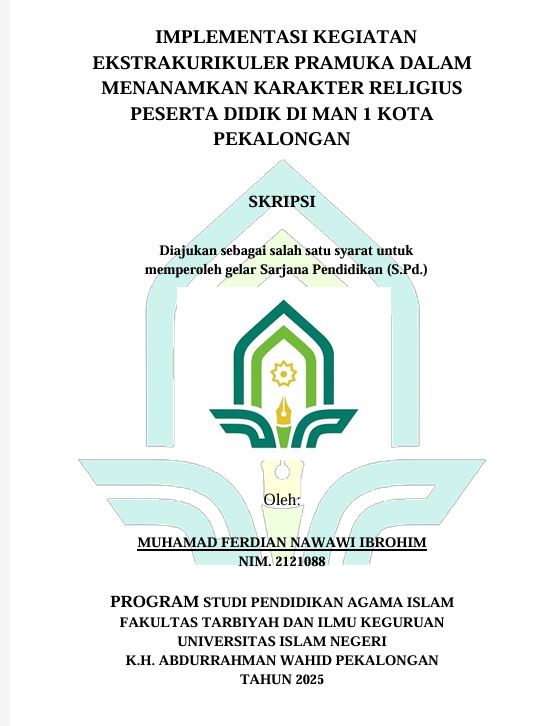 Image of Implementasi Kegiatan Ekstrakurikuler Pramuka Dalam Menanamkan Karakter Religius Peserta Didik Di MAN 1 Kota Pekalongan