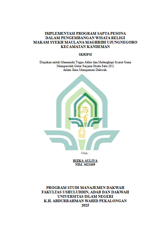 Image of Implementasi Progam Sapta Pesona Dalam Pengembangan Wisata Religi Makam Syekh Maulana Maghribi Ujungnegoro Kecamatan Kandeman