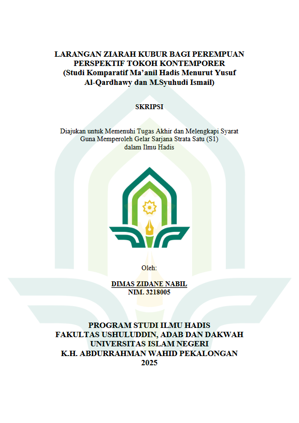 Image of Larangan Ziarah Kubur Bagi Perempuan Perspektif Tokoh Kontemporer (Studi Komparatif Ma'anil Hadis Menurut Yusuf Al-Qardhawy Dan M. Syuhudi Ismail)