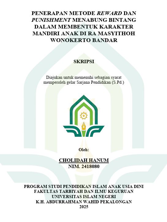 Image of Penerapan Metode Reward dan Punishmemnt Menabung Bintang Dalam Membentuk Karakter Mandiri Anak di RA Masyithoh Wonokerto Bandar