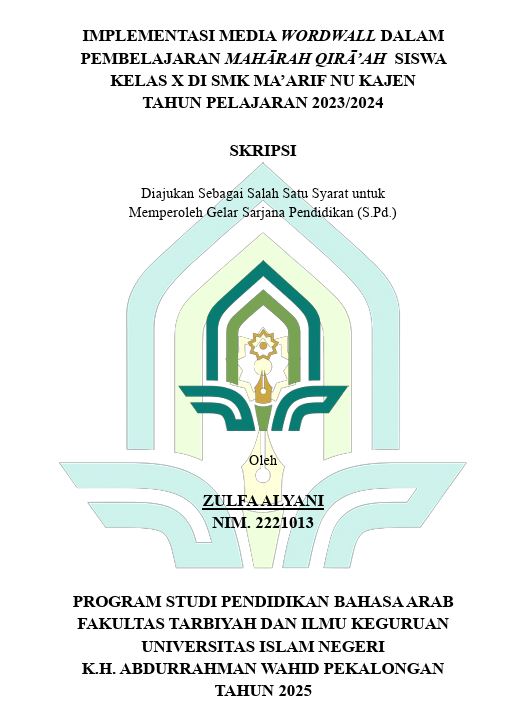 Image of Implementasi Media Wordwall Dalam Pembelajaran Maharah Qira'ah Siswa Kelas X Di SMK Ma'arif Nu Kajen Tahun Pelajaran 2023/2024