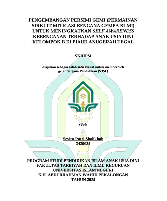 Image of Pengembangan Persimi Gemi (Permainan Sirkuit Mitigasi Bencana Gempa Bumi) Untuk Meningkatkan Self Awareness Kebencanaan Terhadap Anak Usia Dini Kelompok B di PIAUD Anugerah Tegal