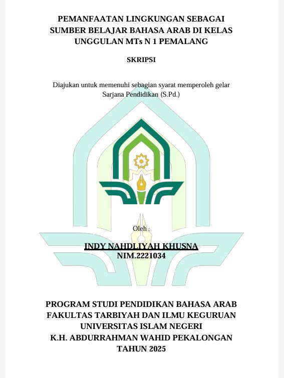 Image of Pemanfaatan Lingkungan Sebagai Sumber Belajar Bahasa Arab Di Kelas Unggulan MTs N 1 Pemalang