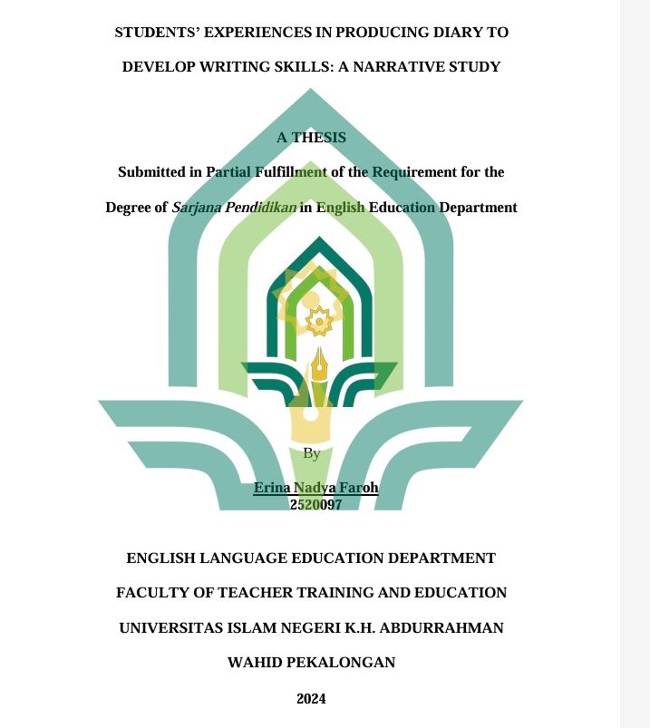 Image of Students' Experiences In Producing Diary To Develop Writingf Skills: a Narrative Study