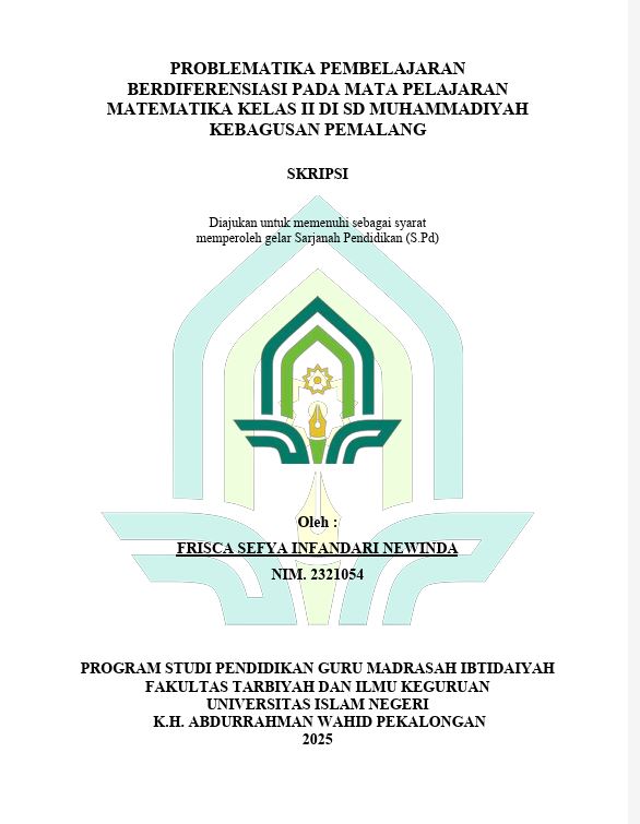 Image of Problematika Pembelajaran Berdiferensiasi Pada Mata Pelajaran Matematika Kelas II Di SD Muhammadiyah Kebagusan Pemalang