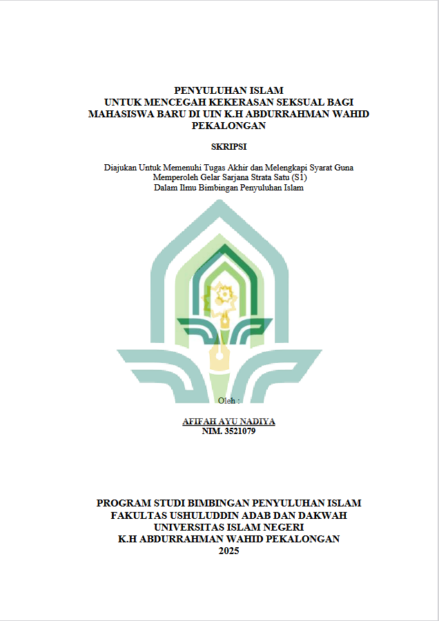 Image of Penyuluhan Islam Untuk Mencegah Kekerasan Seksual Bagi Mahasiswa Baru Di UIN K.H. Abdurrahman Wahid Pekalongan