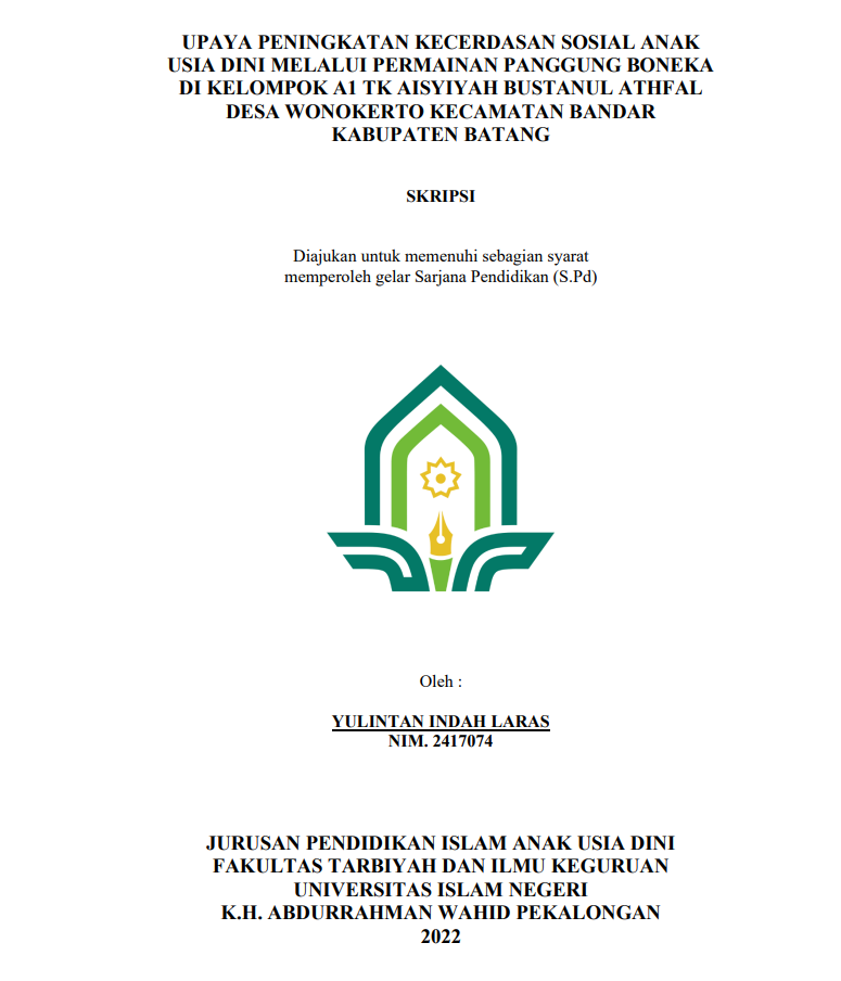 Image of Upaya Meningkatkan Kreativitas Seni Anak Melalui Metode Bermain Lego Kelompok B Di RA Muslimat NU Masyithoh 10 Kradenan Pekalongan