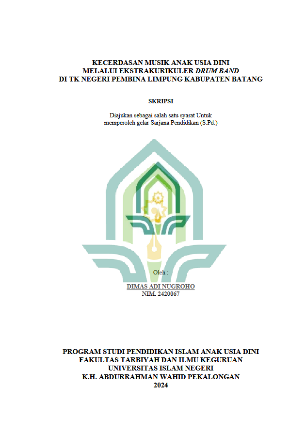 Image of Kecerdasan Musik Anak Usia Dini Melalui Ekstrakurikuler Drumband Di TK Negeri Pembina Limpung Kabupaten Batang