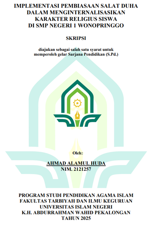 Image of Implementasi Pembiasaan Salat Duha Dalam Menginternalisasikan Karakter Religius Siswa Di SMP Negeri 1 Wonopringgo
