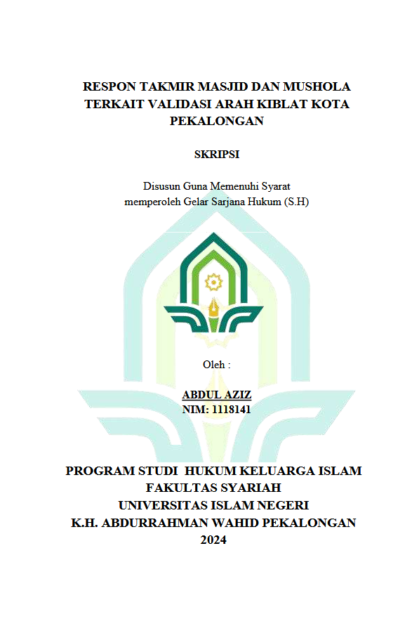 Image of Respon Takmir Masjid Dan Mushola Terkait Validasi Arah Kiblat Kota Pekalongan