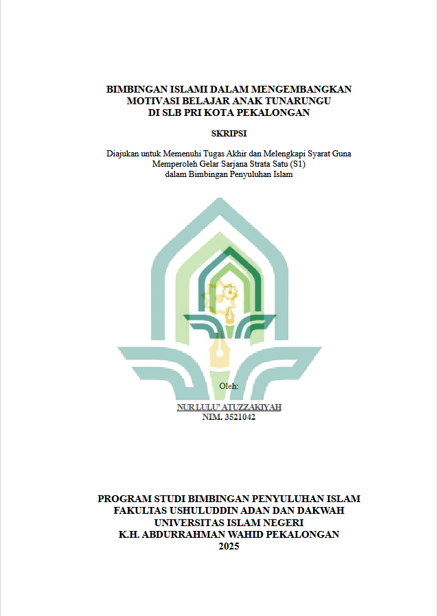 Image of Bimbingan Islami Dalam Mengembangkan Motivasi Belajar Anak Tunarungu Di SLB PRI Kota Pekalongan