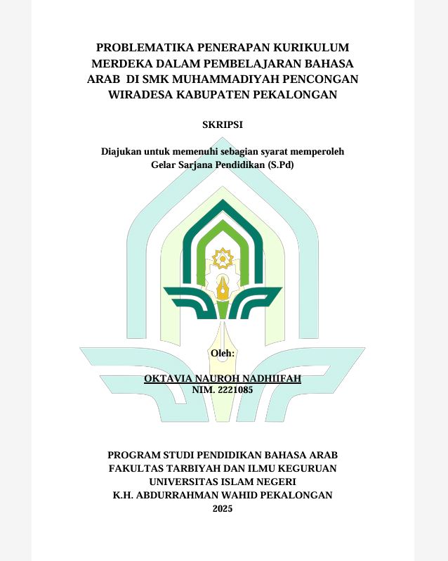Image of Problematika Penerapan Kurikulum Merdeka Dalam Pembelajaran Bahasa Arab di SMK Muhammadiyah Pencongan Wiradesa Kabupaten Pekalongan