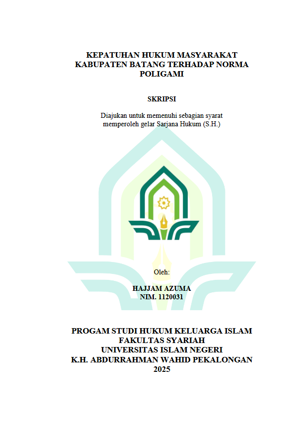 Image of Kepatuhan Hukum Masyarakat Kabupaten Batang Terhadap Norma Poligami