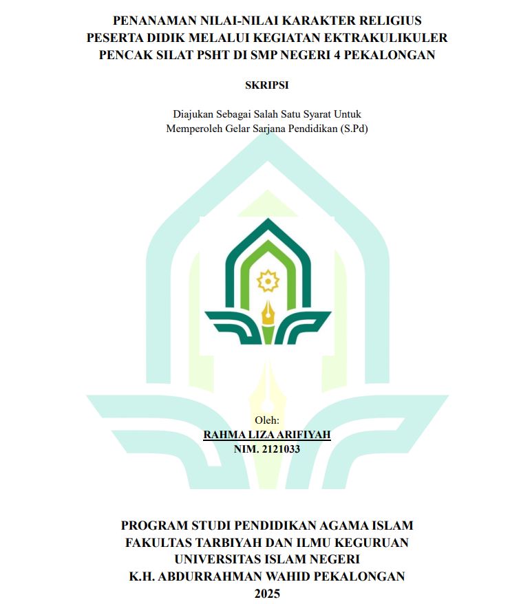 Image of Penanaman Nilai-Nilai Karakter Religius Peserta Didik Melalui Kegiatan Ekstrakulikuler Pencak Silat PSHT Di SMP Negeri 4 Pekalongan