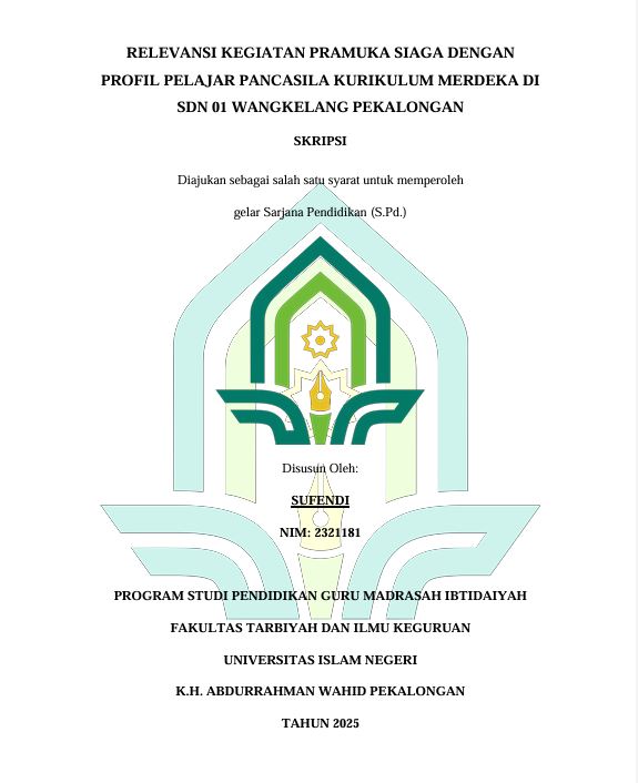 Image of Relevansi Kegiatan Pramuka Siaga Dengan Profil Pelajar Pancasila Kurikulum Merdeka Di SDN 01 Wangkelang Pekalongan