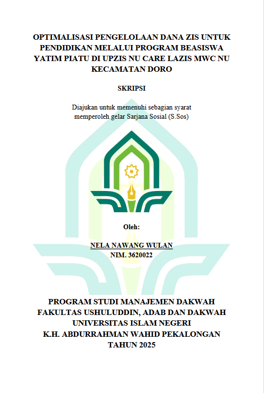 Image of Optimalisasi Pengelolaan Dana ZIS Untuk Pendidikan Melalui Program Beasiswa Yatim Piatu di UPZIS NU Care Lazis MWC NU Kecamatan Doro