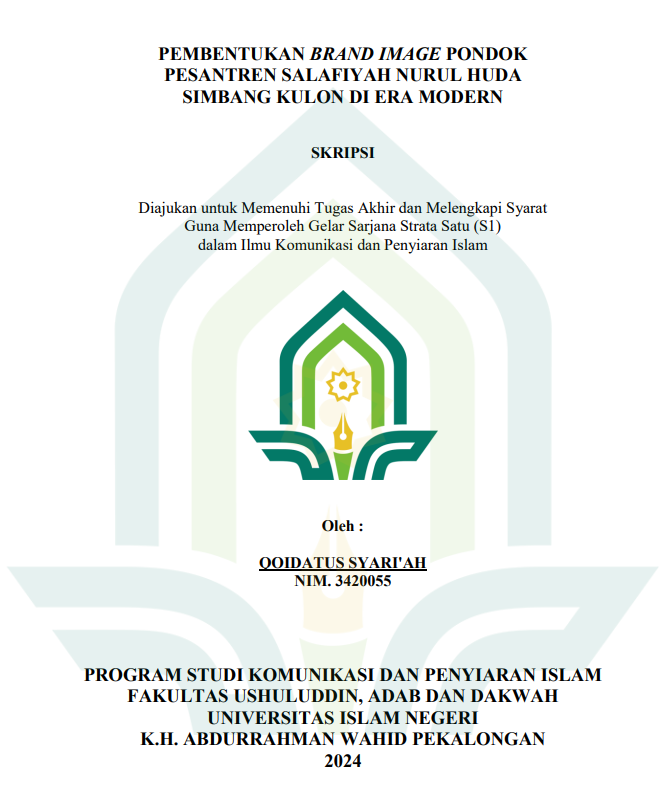Image of Pembentukan Brand Image Pondok Pesantren Salafiyah Nurul Huda Simbang Kulon Di Era Modern