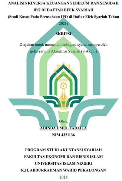 Image of Analisis Kinerja Keuangan Sebelum dan Sesudah IPO di Daftar Efek Syariah (Studi Kasus Pada Perusahaan IPO di Daftar Efek Syariah Tahun 2021)