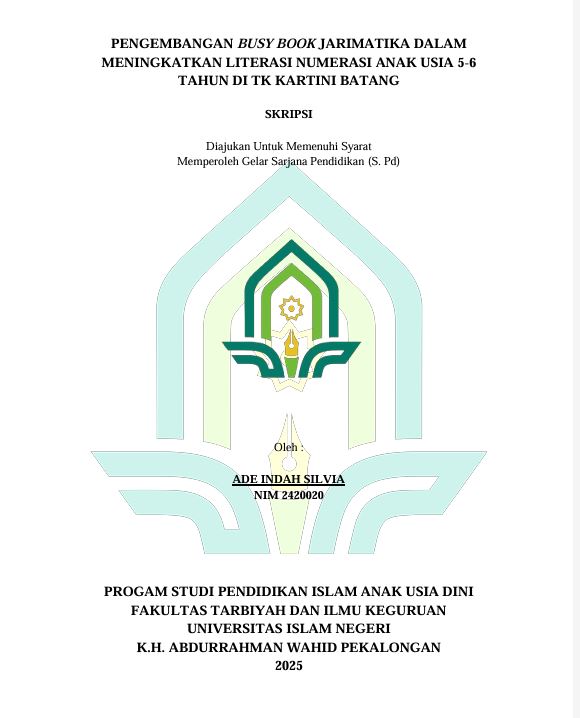 Image of Pengembangan Busy Book Jarimatika Dalam Meningkatkan Literasi Numerasi Usia 5-6 Tahun di TK Kartini Batang