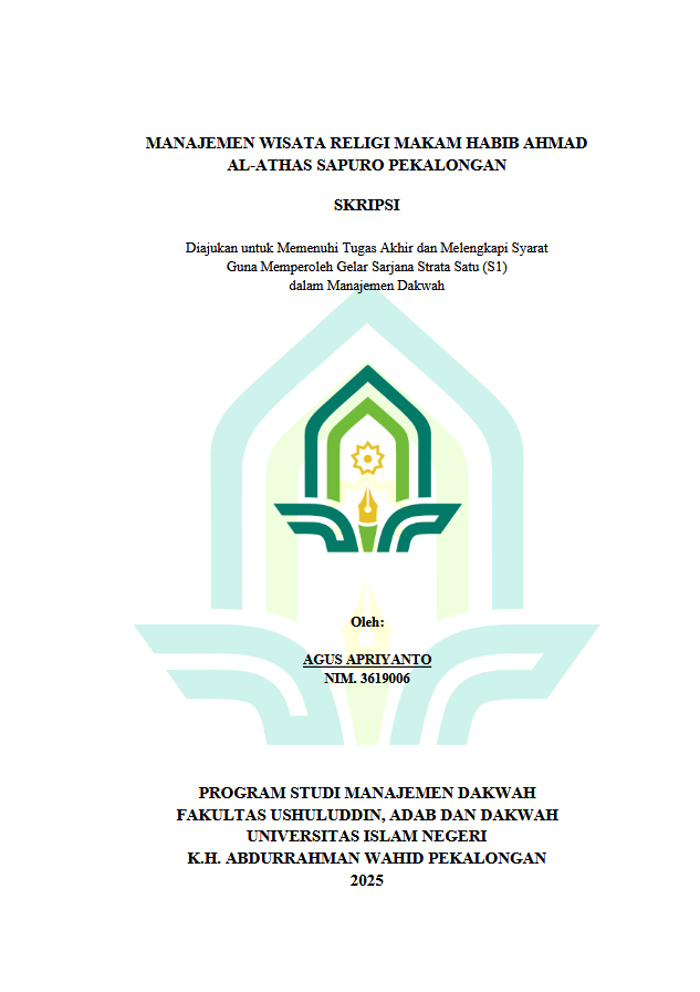 Image of Manajemen Wisata Religi Makam Habib Ahmad Al-Athas Sapuro Pekalongan