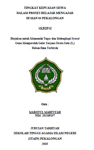 Image of Tingkat Kepuasan Siswa Dalam Proses Belajar Mengajar di MAN 03 Pekalongan